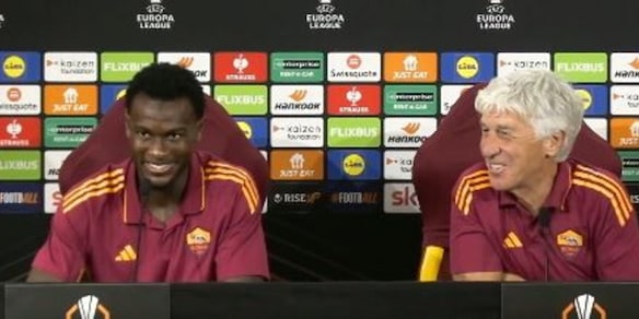 Gasperini e il siparietto con N'Dicka in conferenza: "A destra ha giocato Hermoso, lo puoi fare anche tu"