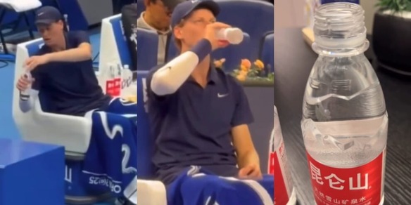 Il gesto che Sinner ha sempre ripetuto a Pechino prima di bere: non è un nuovo rituale