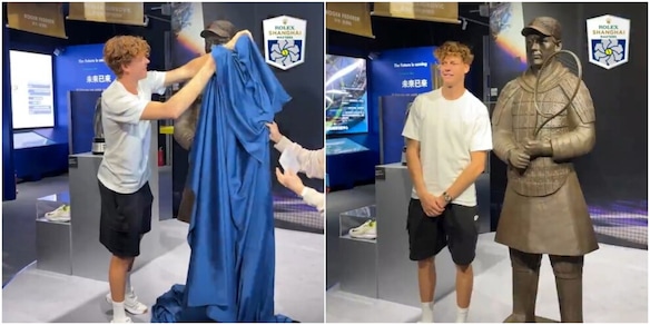 Sinner diventa un guerriero a Shanghai, ma la statua non gli somiglia: la sua battuta fa ridere tutti