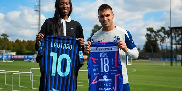 Paola Egonu ha incontrato Lautaro Martinez ad Appiano Gentile