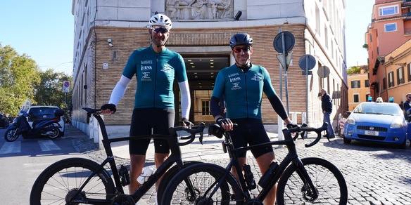 Roccatti e Piscopo, 200 km in bici contro il tabagismo