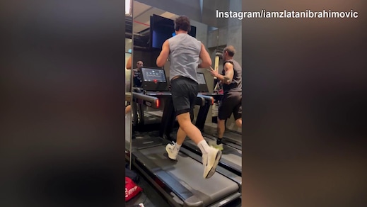 Corsa sul tapis-roulant per Zlatan Ibrahimovic!