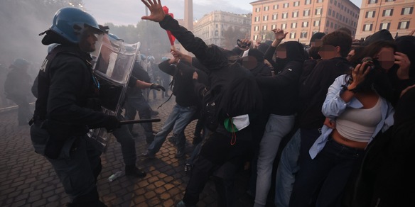 Scontri a corteo pro-Pal a Roma, 200 identificati