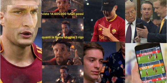 "E se oggi ci danno un rigore?", le ironie social dei tifosi della Roma prima della partita con la Fiorentina