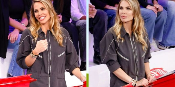 Ilary Blasi ad Amici con "tuta da lavoro" e bracciali da 600 euro. Ma quel gesto non convince