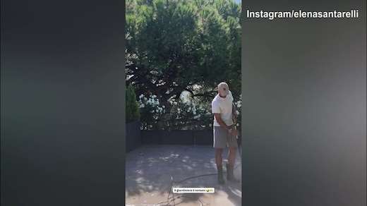 Elena Santarelli scherza su Corradi: "É tornato il giardiniere..."