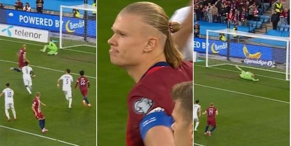 Haaland come Dovbyk: sbaglia due rigori di fila in Norvegia-Israele