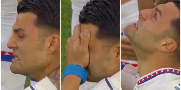 Il figlio di Miguel Angel Russo scoppia a piangere durante il minuto di silenzio: la dedica in campo è straziante