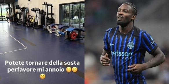 Thuram da solo all'Inter prima della Roma: "Per favore, mi annoio..."