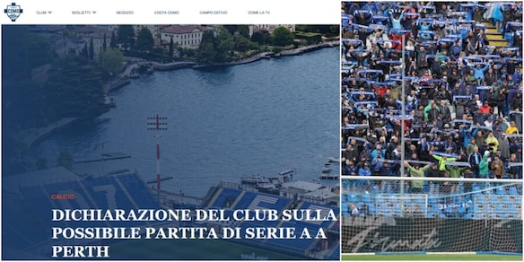 Il Como invita 50 tifosi in Australia per la sfida con il Milan e spiega: "Perché vogliamo giocare a Perth"