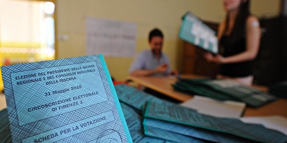 Il 47,73% al voto in Toscana, il 14,47% in meno del 2020