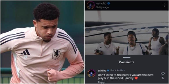 Sancho, gaffe incredibile: si fa i complimenti da solo sui social, poi cancella tutto
