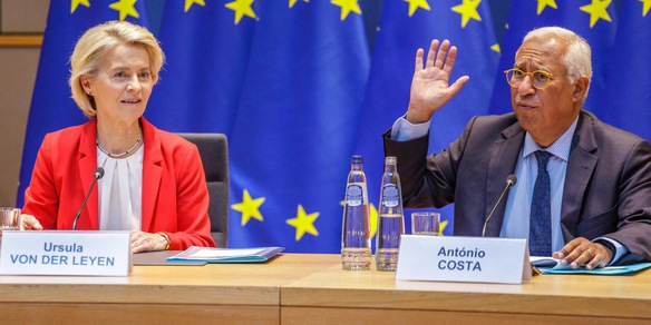 Oggi videocall tra Costa, von der Leyen, Macron e Merz