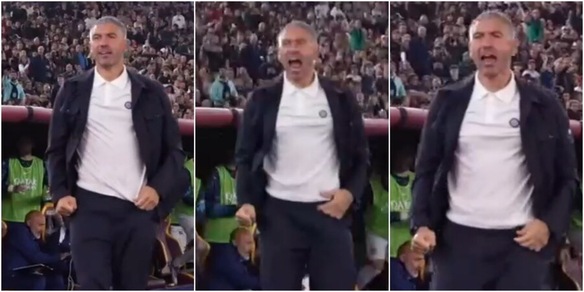 Kolarov, la sfrenata esultanza al vantaggio dell'Inter contro la Roma: cosa è successo