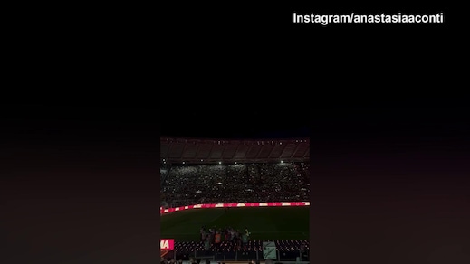 Roma-Inter, la splendida atmosfera dell'Olimpico