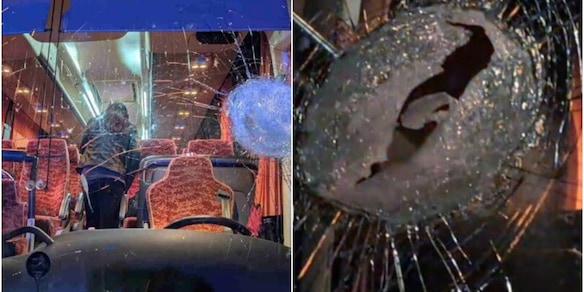 Agguato mortale a Rieti: le drammatiche foto del pullman colpito dai sassi