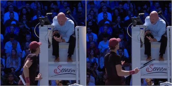 Sinner inedito, si prende un warning e discute con l'arbitro: "Hai sbagliato...". Ecco cosa è successo