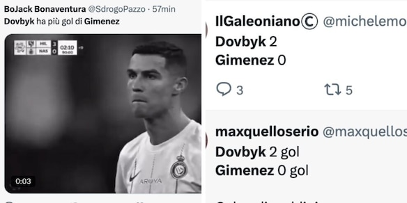 Dovbyk segna e i tifosi del Milan impazziscono con Gimenez: "Manchi solo tu!"