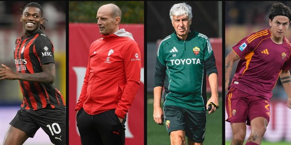 Milan-Roma, le formazioni ufficiali di Allegri e Gasperini