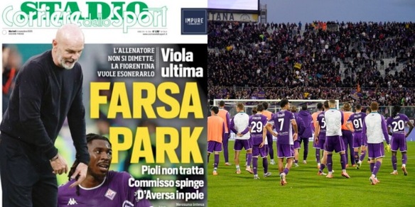 Farsa Park, la prima pagina diventata virale a Firenze: ancora bufera tra i tifosi