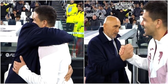 Spalletti ritrova Simeone da avversario: l'abbraccio tra ex Napoli prima di Juve-Torino