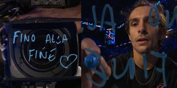 Musetti e il messaggio sulla telecamera dopo la vittoria contro De Minaur: c’è un richiamo alla Juve