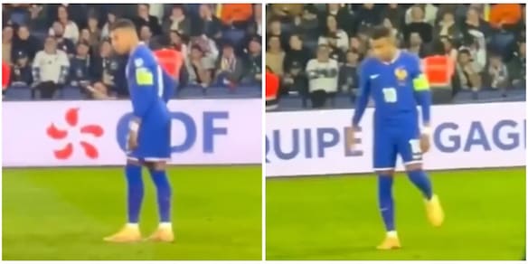 Mbappé e il trucco antisportivo durante Francia-Ucraina: mentre l'arbitro era al Var, lui...