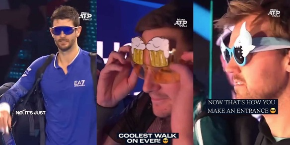 Atp Finals, dalla birra allo squalo: l'incredibile moda degli occhialini lanciata da Bolelli e Vavassori