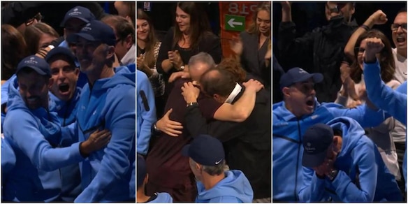 L'angolo di Sinner fa festa: l'abbraccio di Jannik e la grande esultanza dello staff