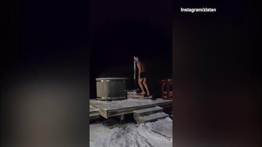 Ibrahimovic, sauna a meno 10 gradi