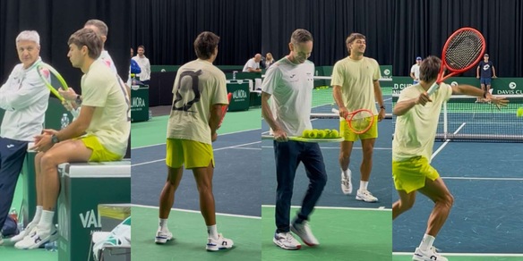 Il day after di Cobolli: il bel gesto con Bolelli-Vavassori e l'allenamento per la finale