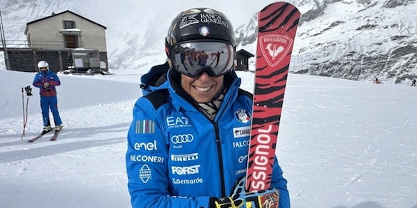 Brignone di nuovo sugli sci: l'azzurra in pista a Cervinia sognando Milano-Cortina