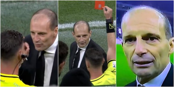 Allegri furioso, la frase contro l'arbitro che gli costa l'espulsione: "Ogni volta che arbitri te..."