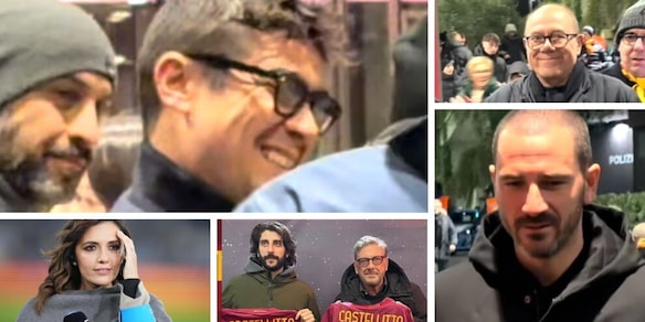 Da Scamarcio a Verdone, Favino, Bonucci e Serena Rossi, tutti i vip di Roma-Napoli