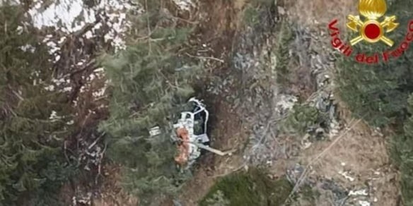 Elicottero caduto in Valtellina, un passeggero è morto