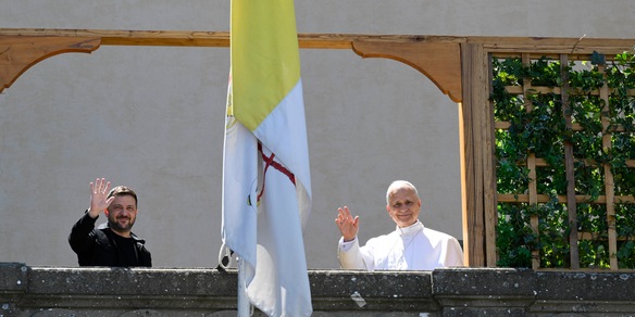 Zelensky domani mattina da papa Leone a Castel Gandolfo
