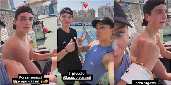 Paula Badosa si allena con la nuova stella del tennis italiano: le foto virali sui social
