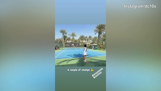Sinner, allenamento a Dubai con Simona Halep
