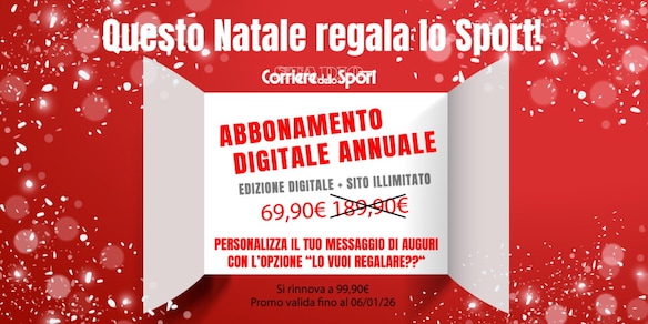 Questo Natale regala lo Sport: approfitta della PROMO sull'Edizione Digitale!