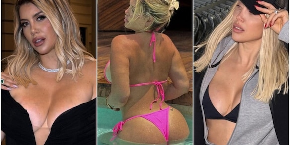 Wanda Nara pronta per il Natale, il look di dicembre accende la fantasia dei followers