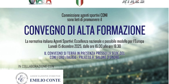 L'agente sportivo nel calcio: il convegno