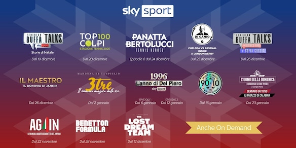Sky Christmas Days, le Feste dello Sport: il programma completo