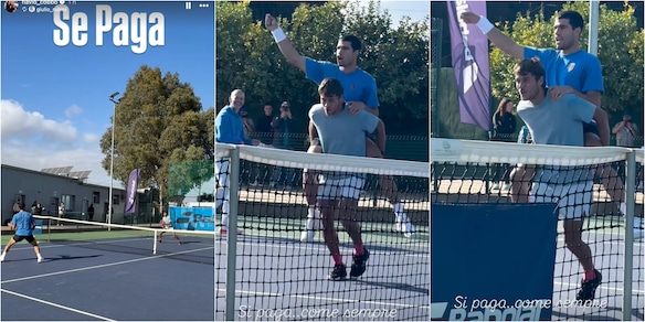 Alcaraz riparte, allenamento a casa e risate con Cobolli: il video è già nella storia