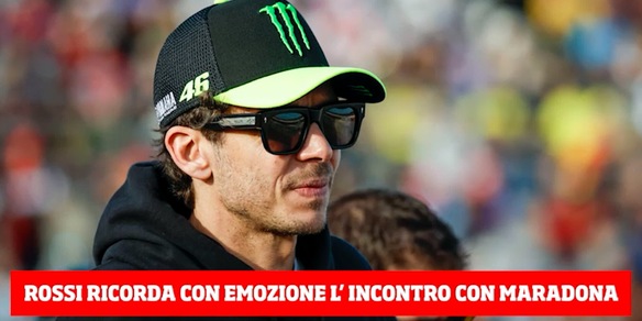 Rossi e il brivido con Maradona: “Mi prese la mano”