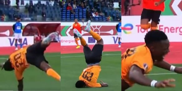 Coppa d'Africa, Daka segna ma l'esultanza è pericolosissima: atterra sul collo!