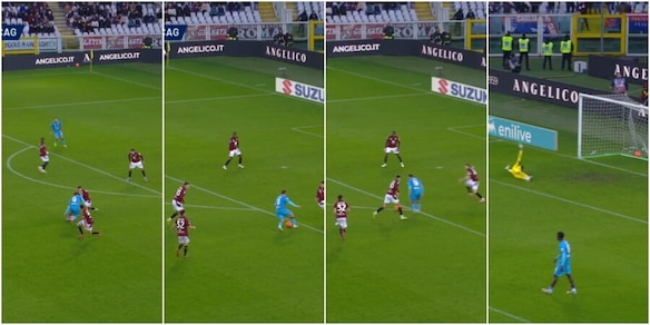 Kilicsoy coast to coast pazzesco in Torino-Cagliari: finte, dribbling, tiro e gran gol