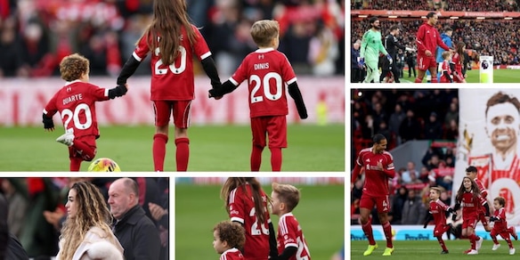 I figli di Diogo Jota in campo con il Liverpool commuovono il mondo: le dolcissime foto