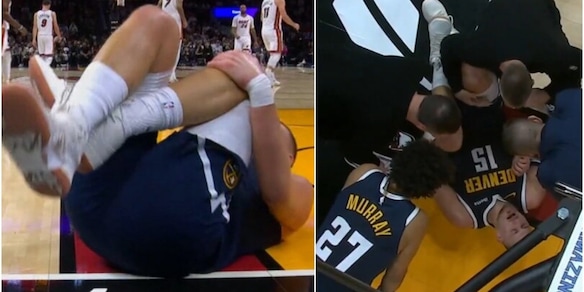 NBA, paura per Nikola Jokic: infortunio al ginocchio e uscita anticipata