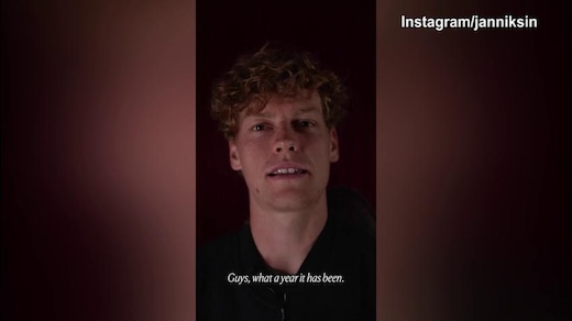 Tennis, gli auguri di buon anno di Sinner