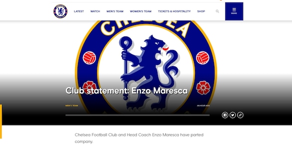 Ufficiale: il Chelsea e Maresca si separano